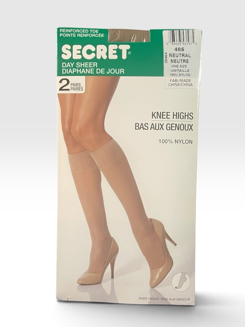 Secret Day Sheer Knee Highs - Neutral NWT